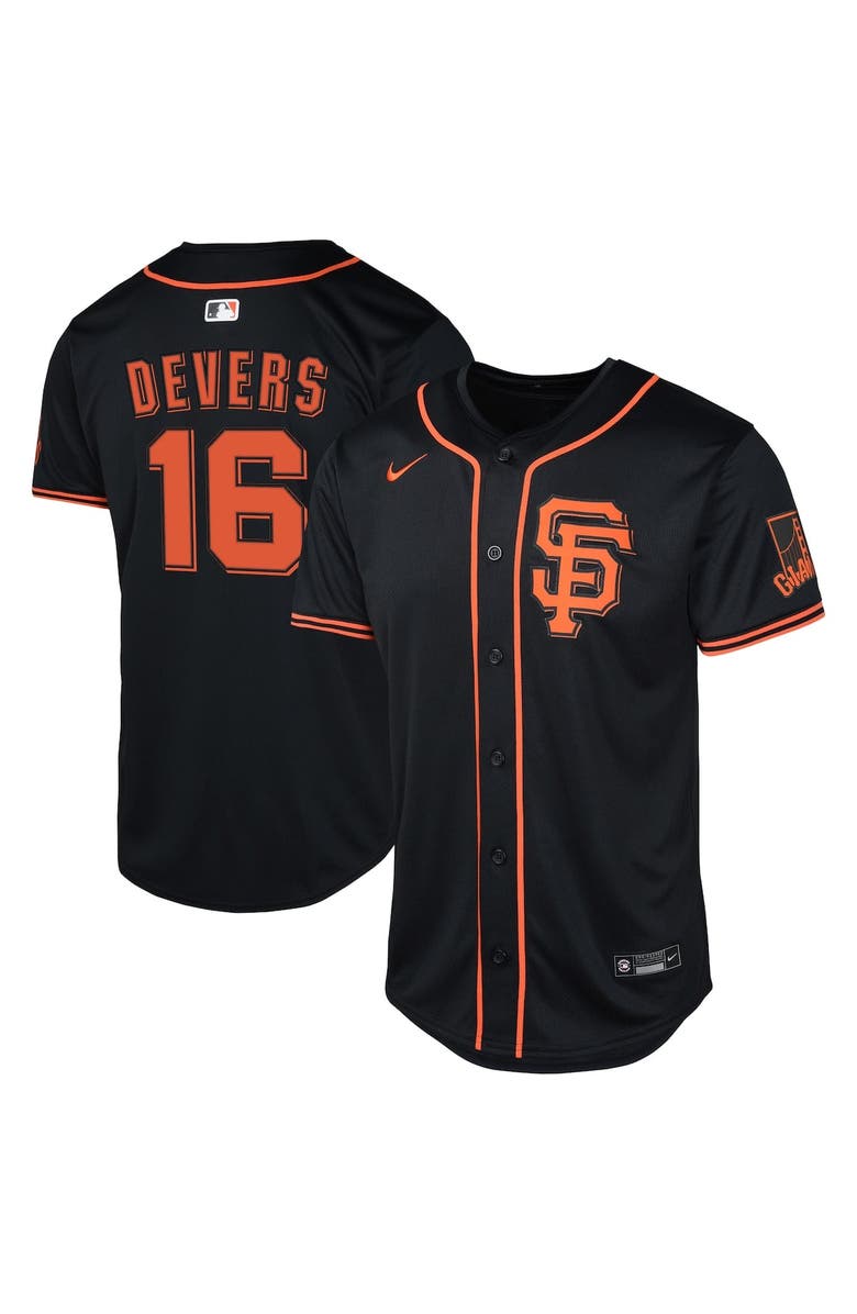 Nike Youth Nike Rafael Devers Black San Francisco Giants Limited Jersey, Alternate, color, Black