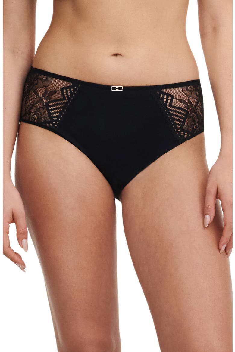Origins Orchids Lace Bikini, Main, color, BLACK