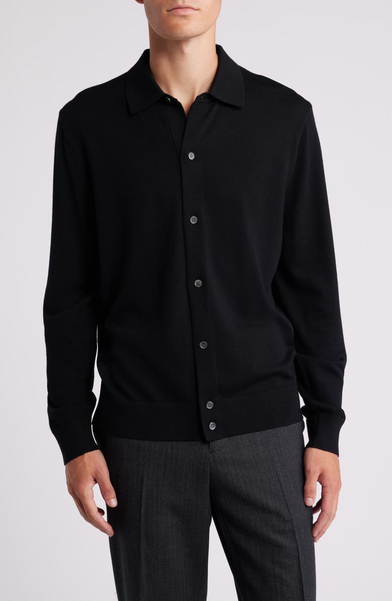 Theory Collared Merino Wool Cardigan, Main, color,
