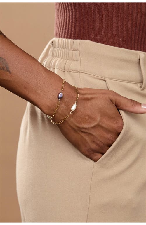 Set & Stones Jewellea Freshwater Pearl Bracelet In Multi
