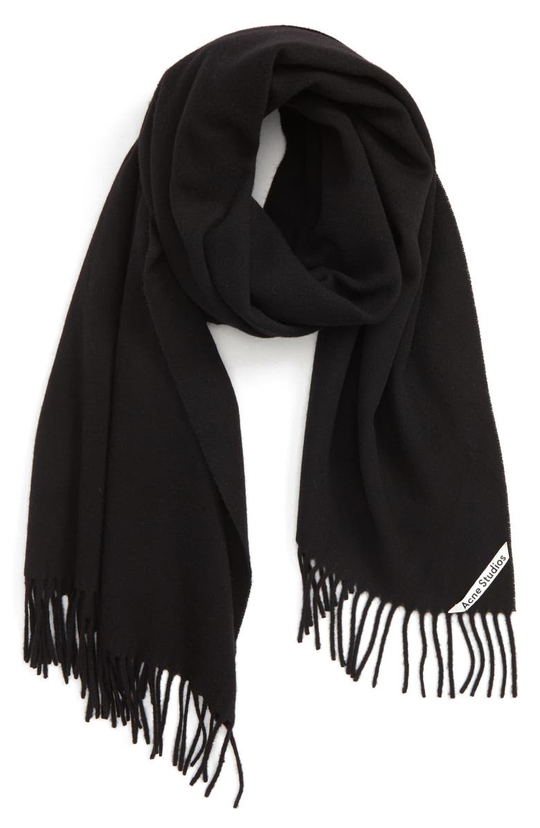 Acne Studios Canada Fringe Scarf, Alternate, color,