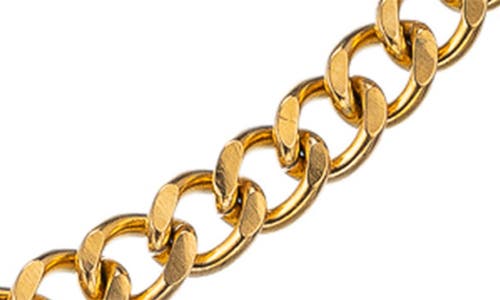 Eye Candy Los Angeles Set Of 2 Asher Curb Chain Necklaces In Gold