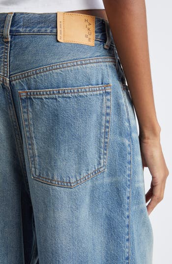 デニム・ジーパン HAIKURE CANDY WIDE-LEG JEANS IN DENIM Haikure Candy Pleated Wide Leg Jeans | Nordstrom