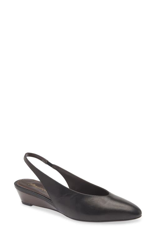 Jeffrey Campbell Snoop Slingback Wedge Pump In Black