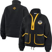 WEAR by Erin Andrews Women's WEAR by Erin Andrews Black Pittsburgh Penguins Polar Fleece Half-Zip Jacket