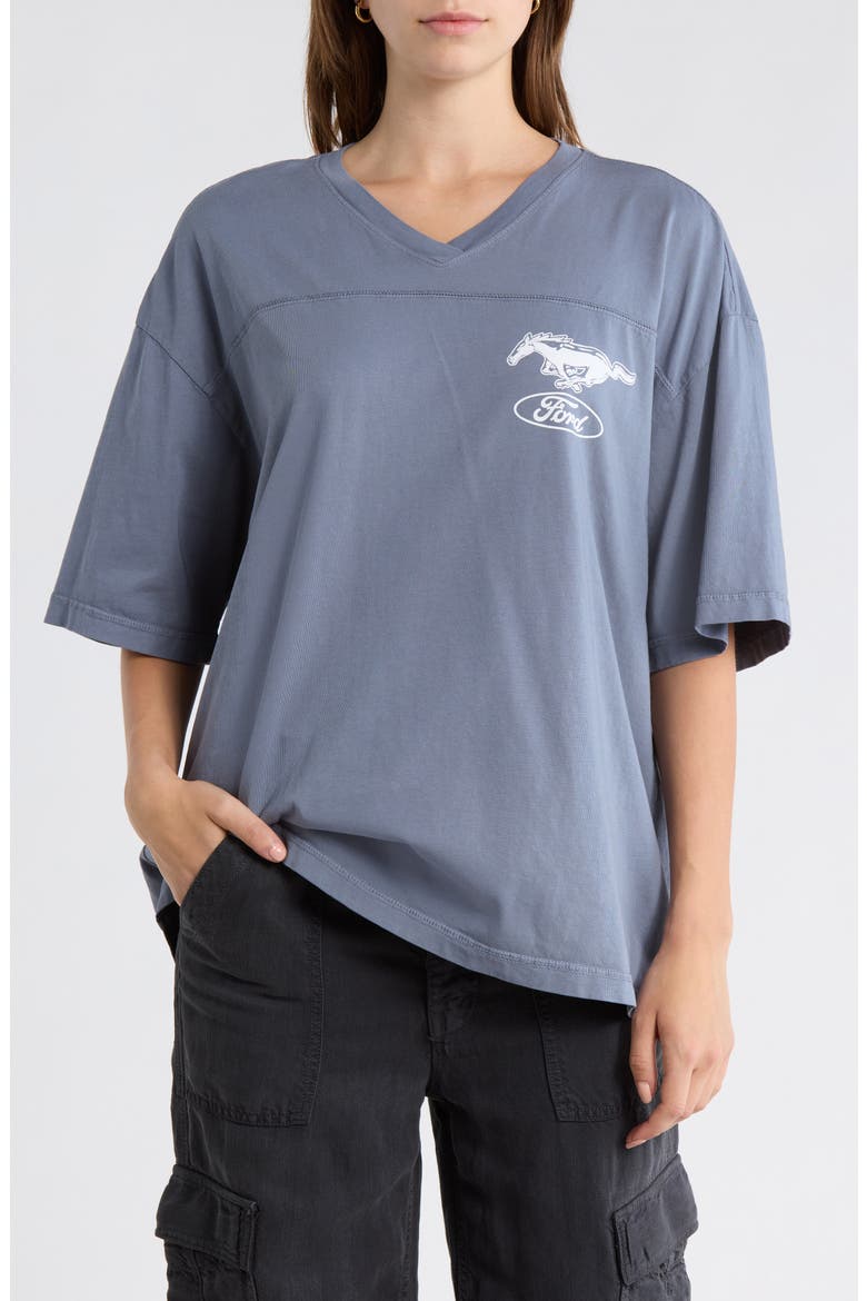 Ford Mustang Graphic Cotton T-Shirt, Main, color, DEEP INDIGO