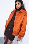 Topshop Nylon Bomber Jacket