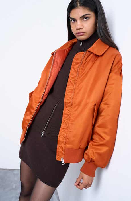 Topshop Nylon Bomber Jacket