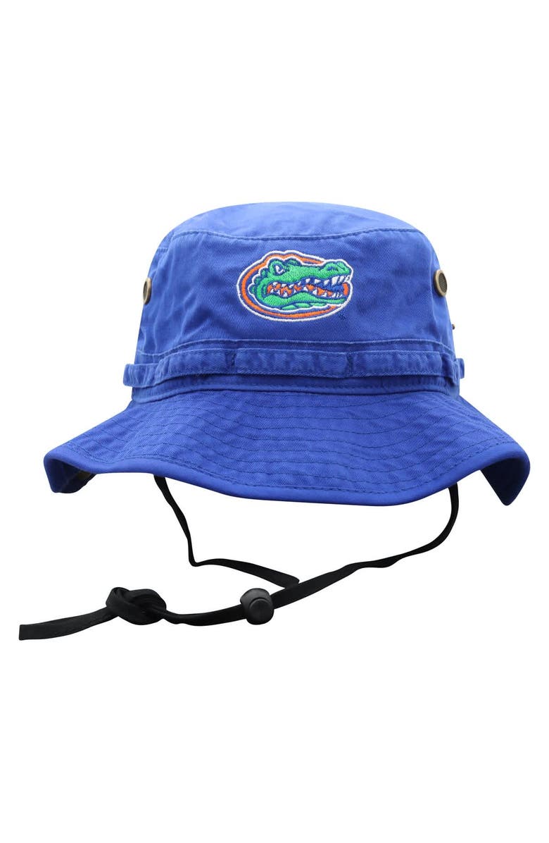 TOP OF THE WORLD Men's Top of the World Royal Florida Gators Angler Washed Bucket Hat, Main, color, Royal