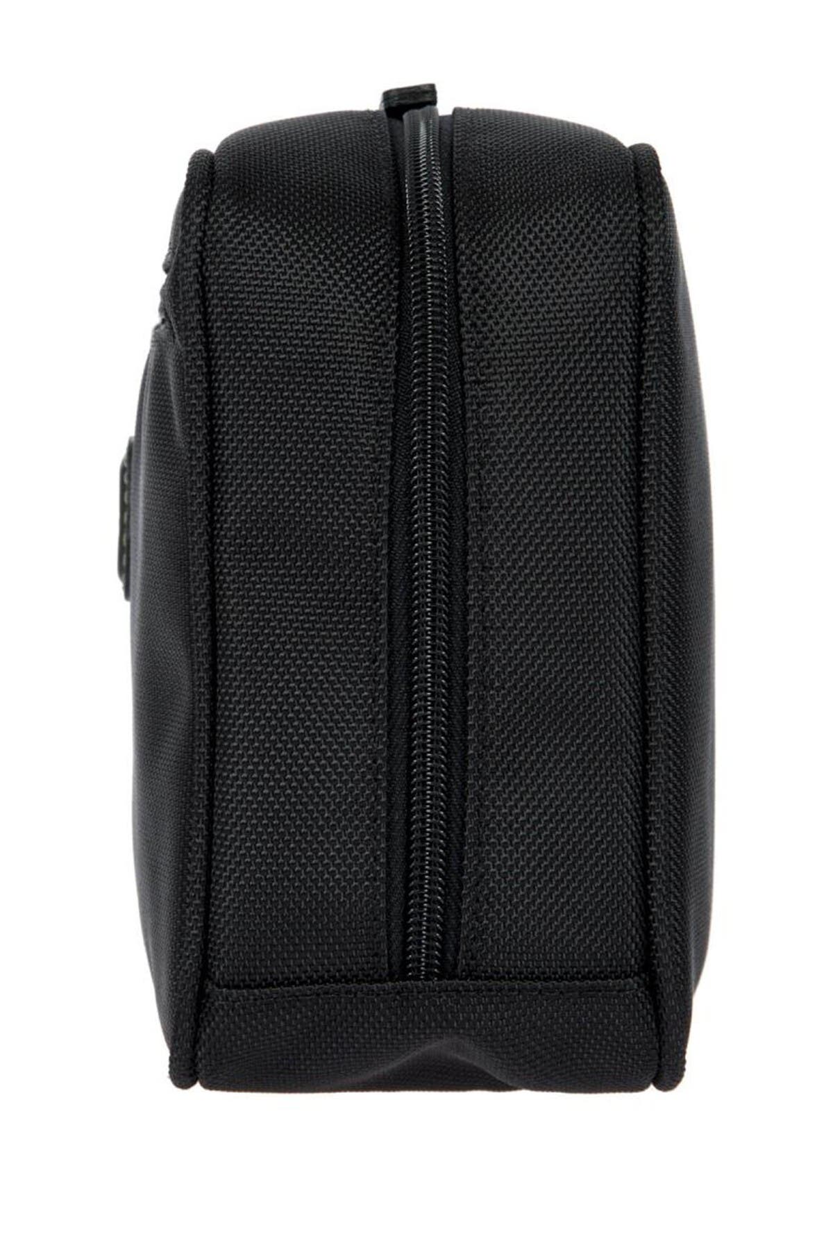 Bric's Nylon Shave Case, Alternate, color, Black With Brown