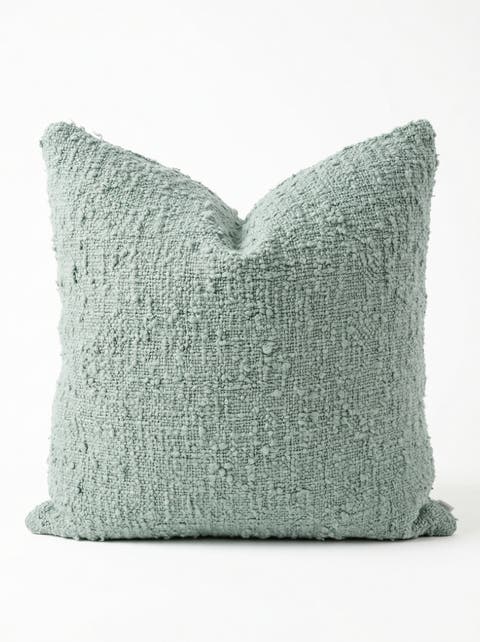 Cozy Cotton Boucle Pillow with Down Alternative Insert