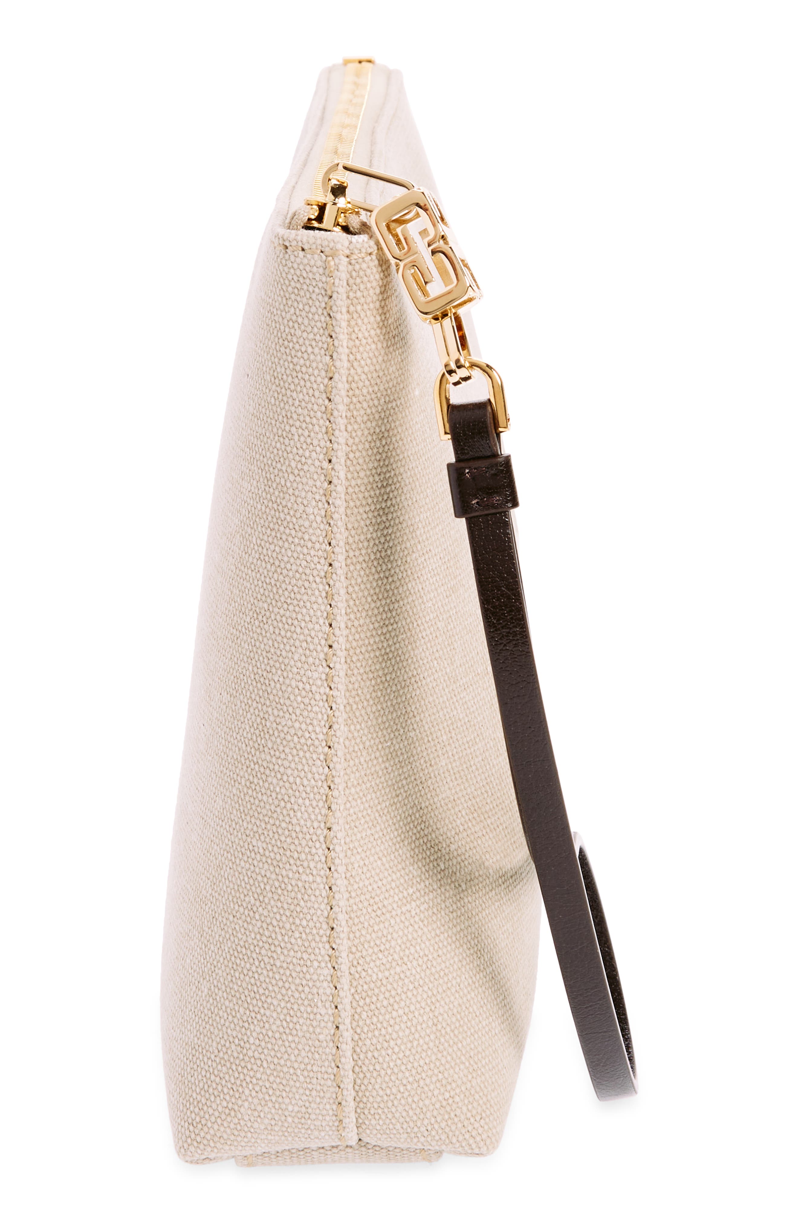 Givenchy Logo Canvas Travel Pouch, Alternate, color, 