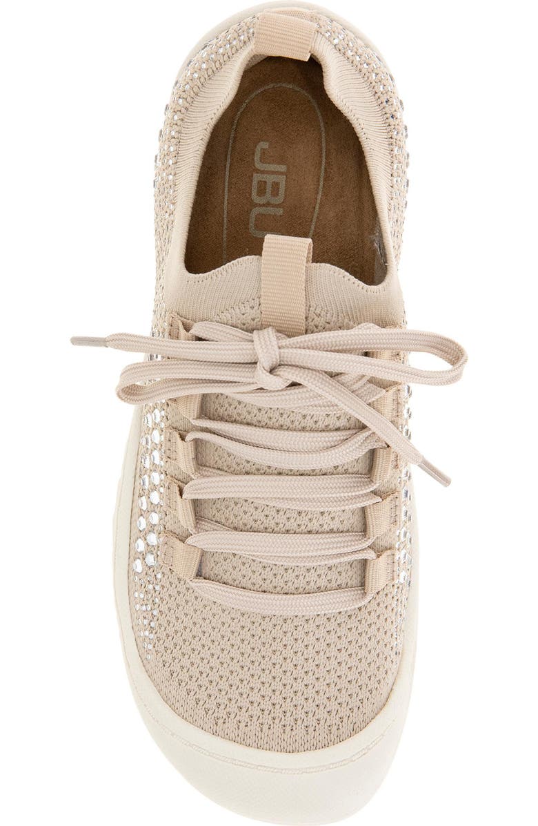 JBU Brittney Knit Slip-On Sneaker, Alternate, color, Light Taupe/ Jewel