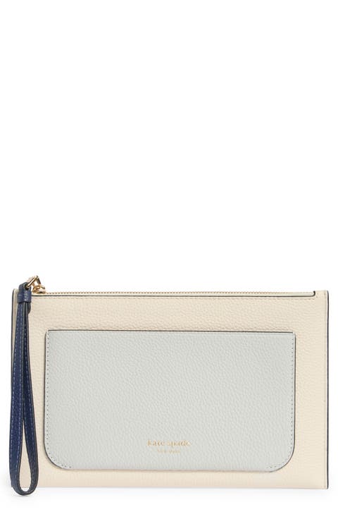ava colorblocked wristlet