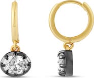 SHYMI Prong-Set Oval Cubic Zirconia Drop Earrings