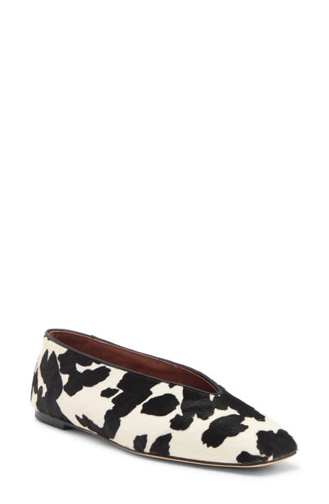 Bayley Genuine Calf Hair Ballet Flat (Women)