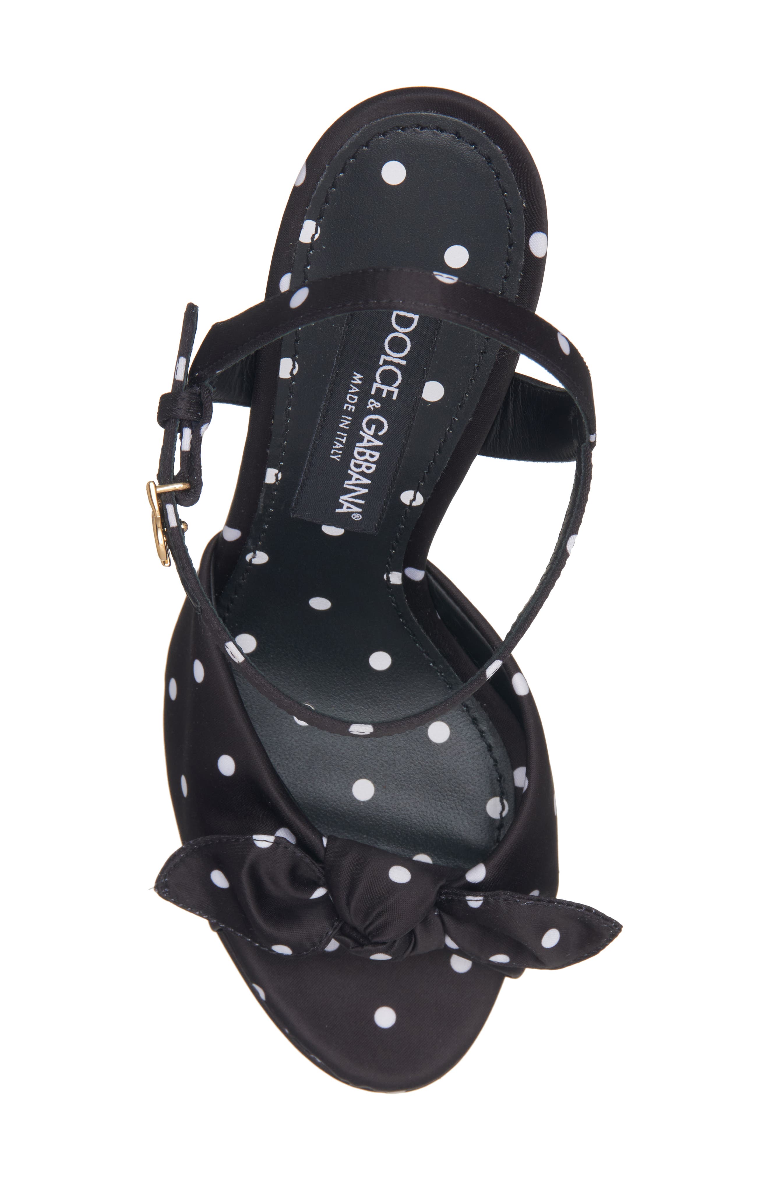 Dolce&Gabbana Mambo Platform Sandal, Alternate, color, Nero