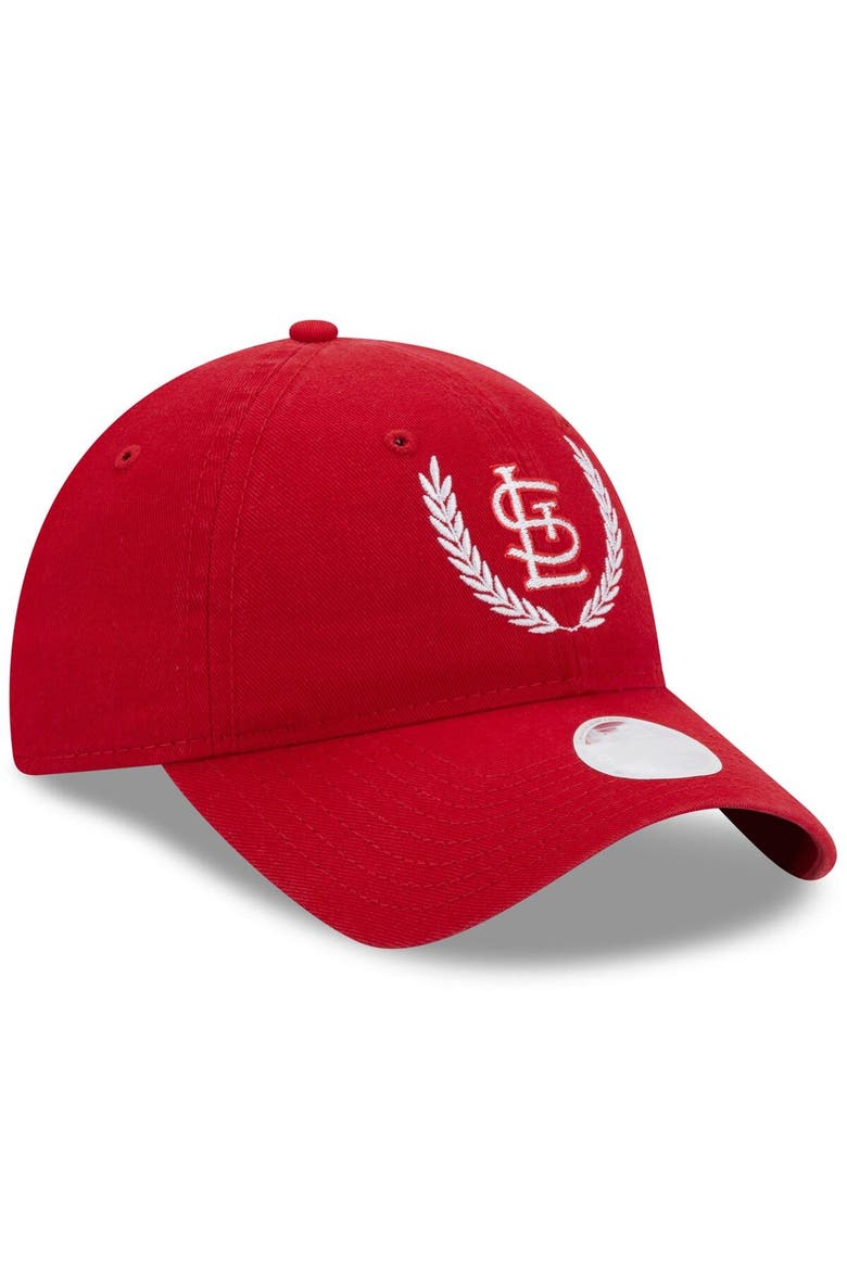 Women's New Era Red St. Louis Cardinals Leaves 9TWENTY Adjustable Hat, Alternate, color, Red