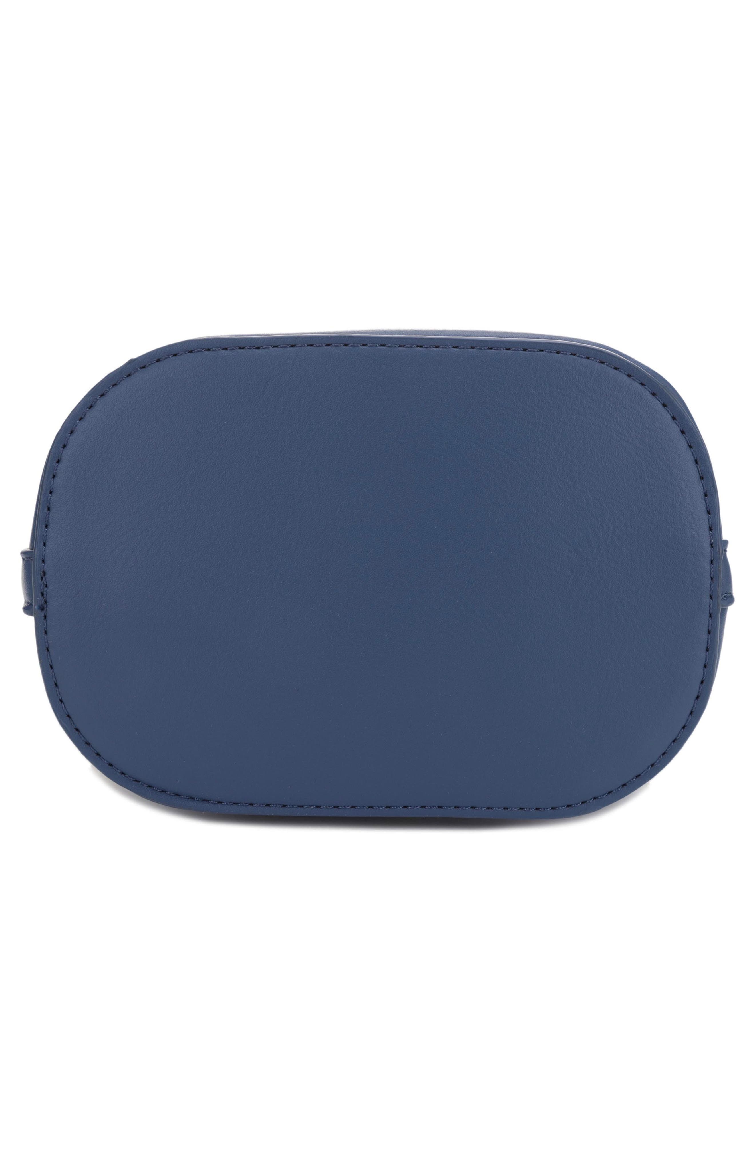 Mali + Lili Ella Denim & Vegan Leather Bucket Bag, Alternate, color, 