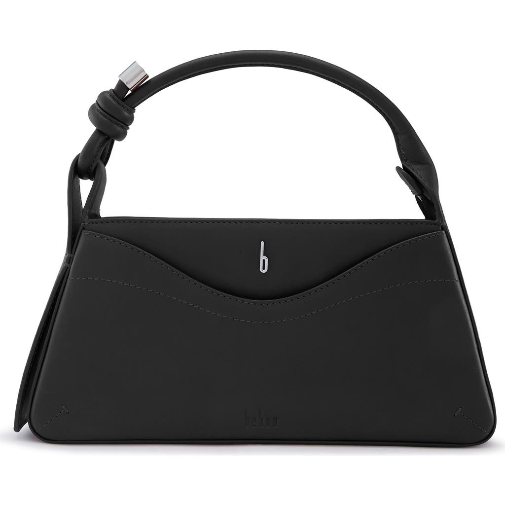 behno Melina Leather Crossbody Satchel in Black at Nordstrom