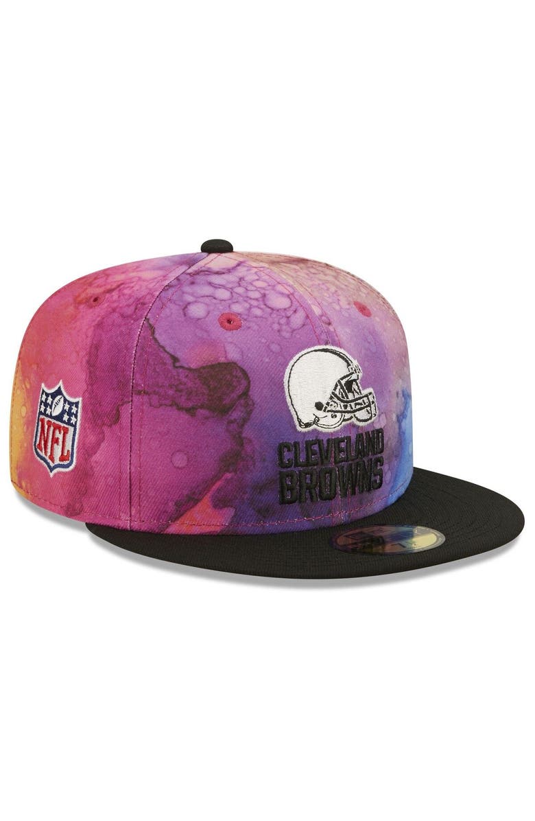 New Era Men's New Era Pink/Black Cleveland Browns 2022 NFL Crucial Catch 59FIFTY Fitted Hat, Main, color, 