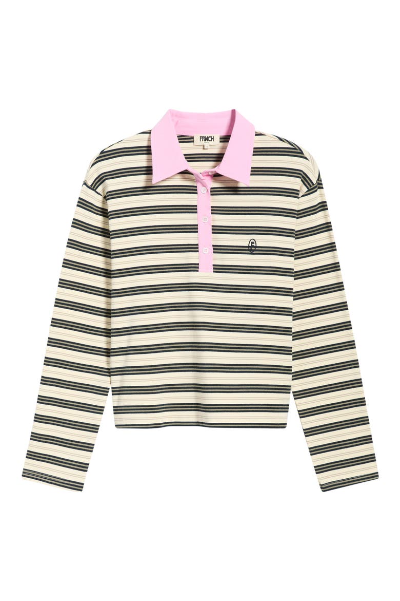 Minato Long Sleeve Polo, Alternate, color, ROSE