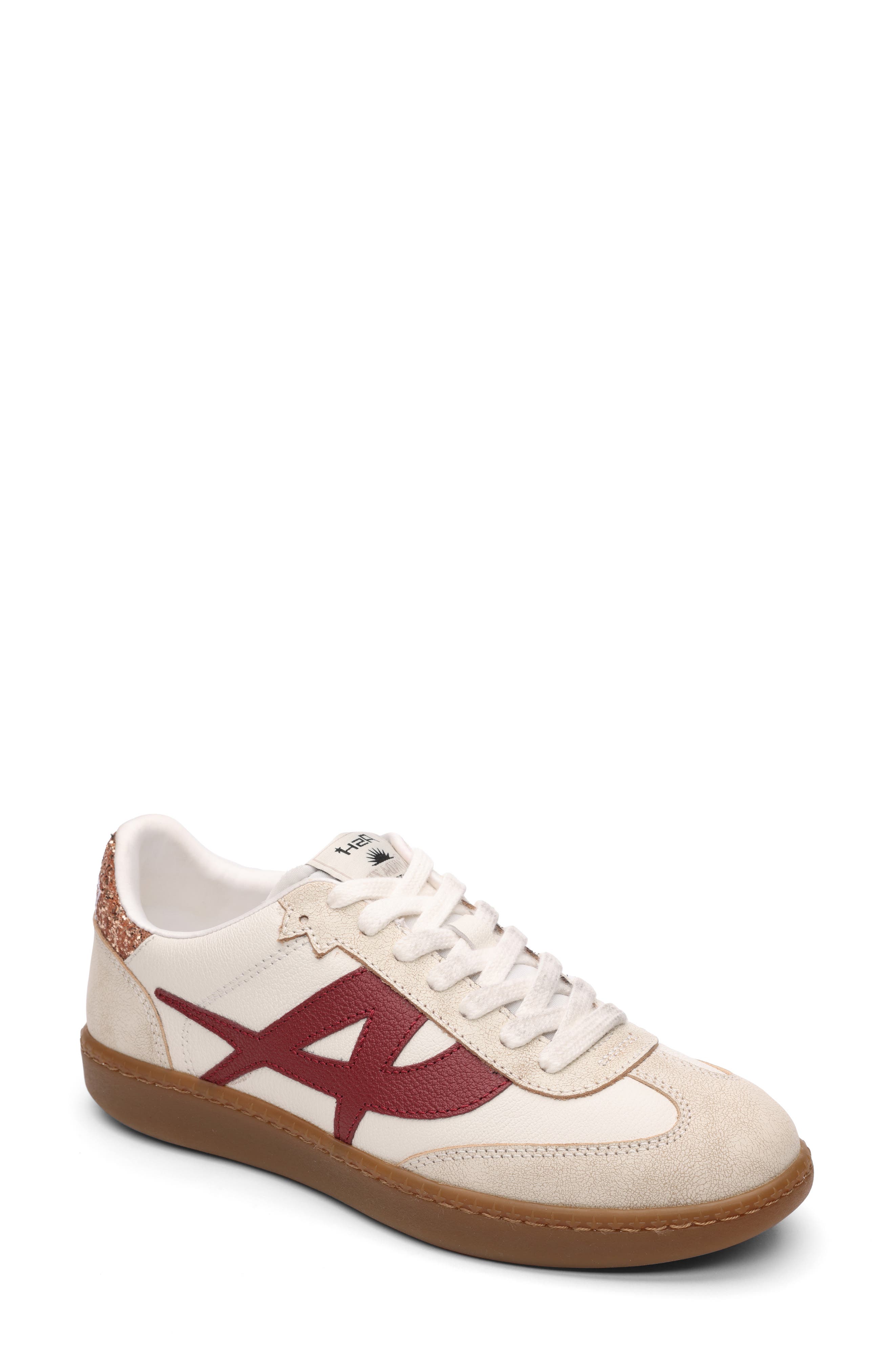 Ash Sunset Sneaker, Main, color, Beige/ Red