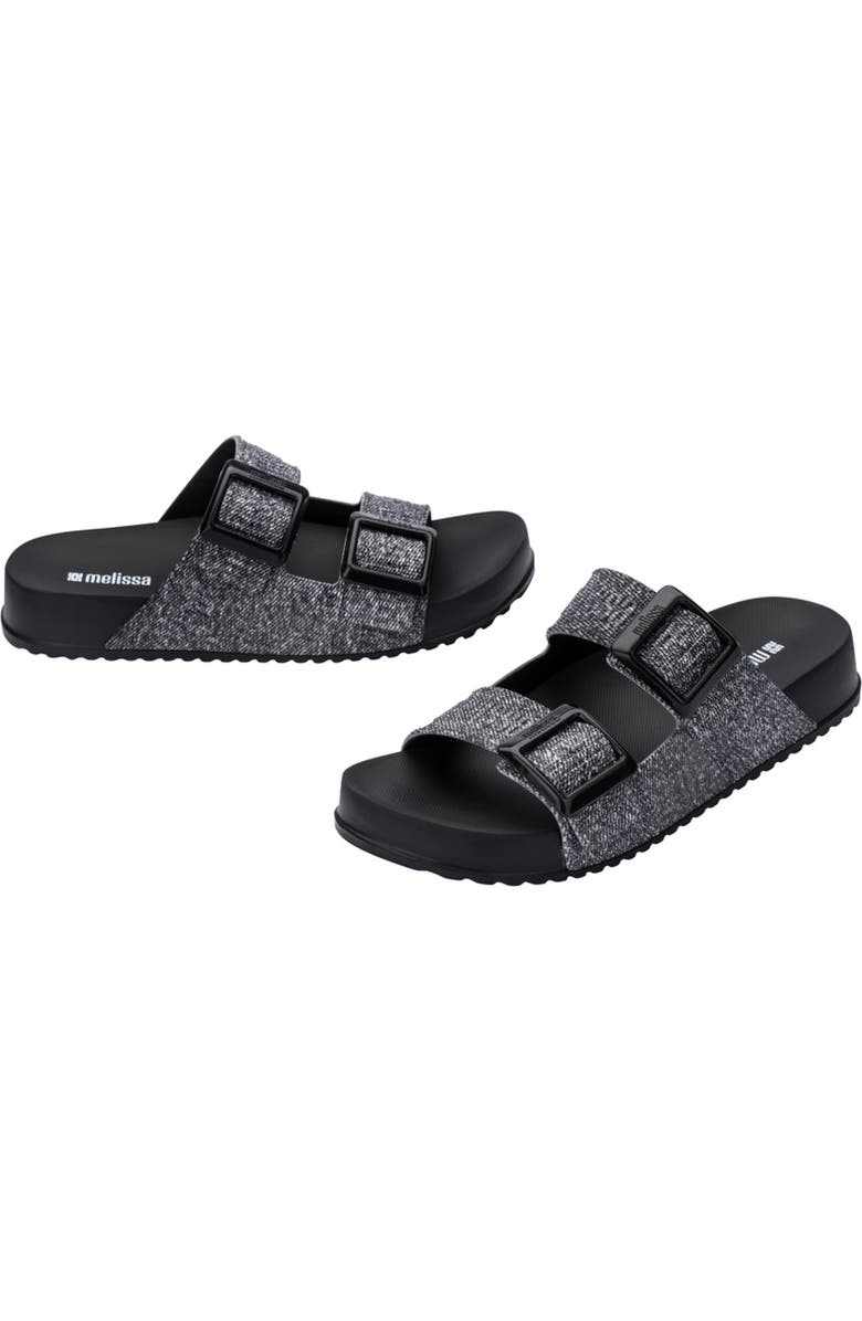 Melissa Cozy Lover Slide Sandal, Alternate, color, Black Jeans