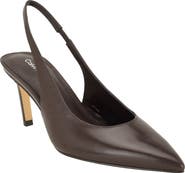 Calvin Klein Biancya Leather Slingback Pump