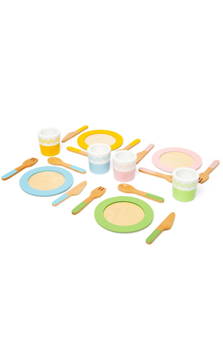 Bigjigs Toys Dinner Service Set, Main, color, Multicoloured