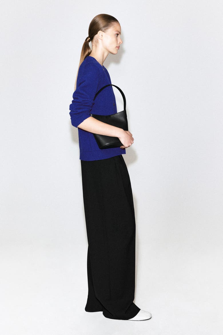 Merino Wool V-neck Cardigan, Alternate, color, COBALT BLUE
