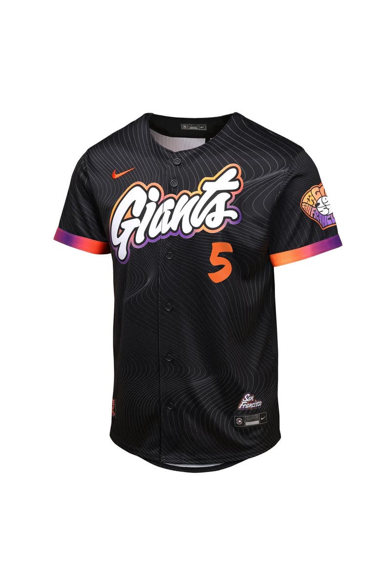 Nike Youth Outerstuff Mike Yastrzemski Anthracite San Francisco Giants 2025 City Connect Limited Jersey, Alternate, color, 