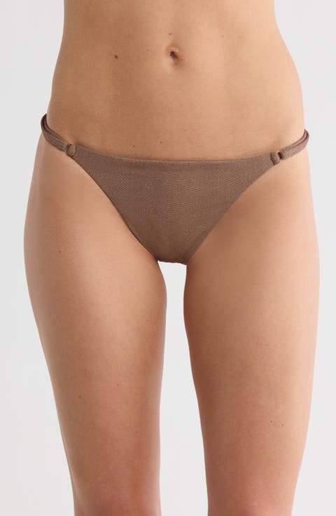 Moss Adjustable Side String Bikini Bottoms