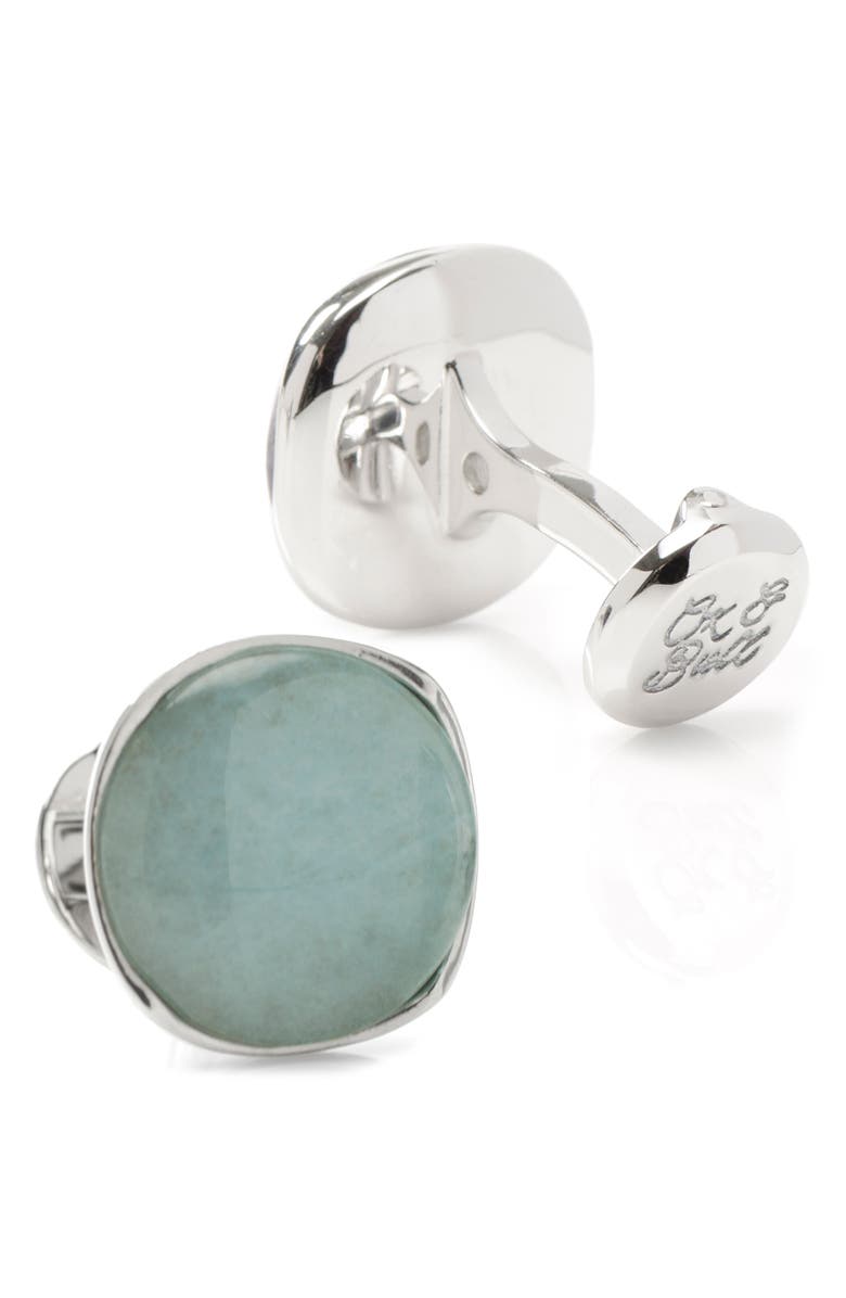 Cufflinks, Inc. Aventurine Cuff Links, Alternate, color, Green