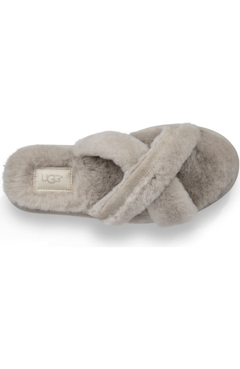 UGG<sup>®</sup> Abela Genuine Shearling Flip Flop, Alternate, color,