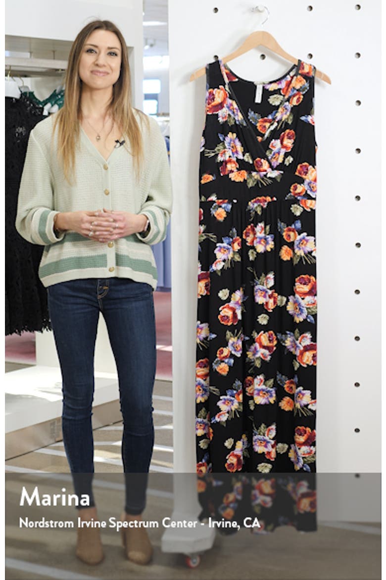 Floral Halter Neck Maxi Dress video