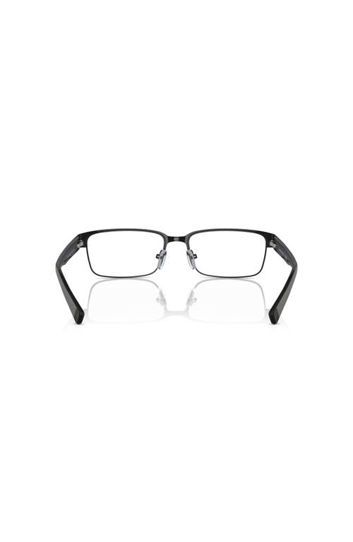 Armani Exchange 54mm Rectangle Optical Glasses In Black