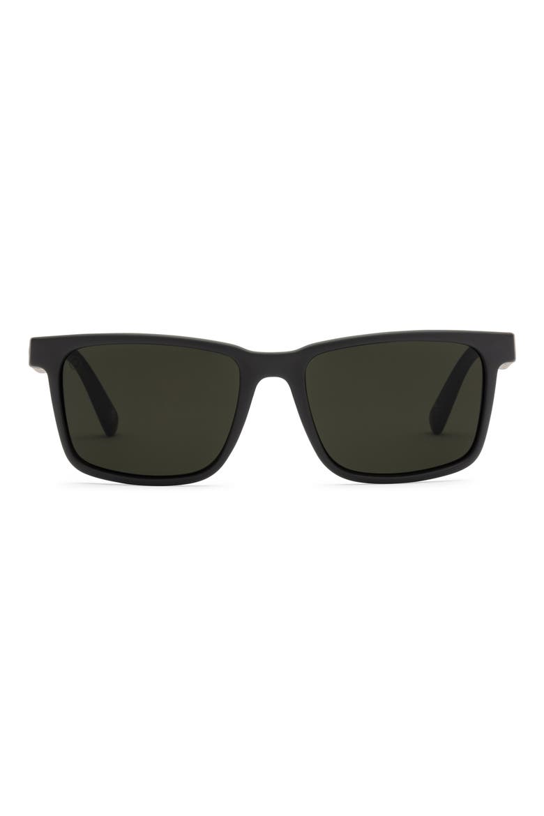 Satellite 45mm Polarized Small Square Sunglasses, Main, color, MATTE BLACK/ GREY POLAR