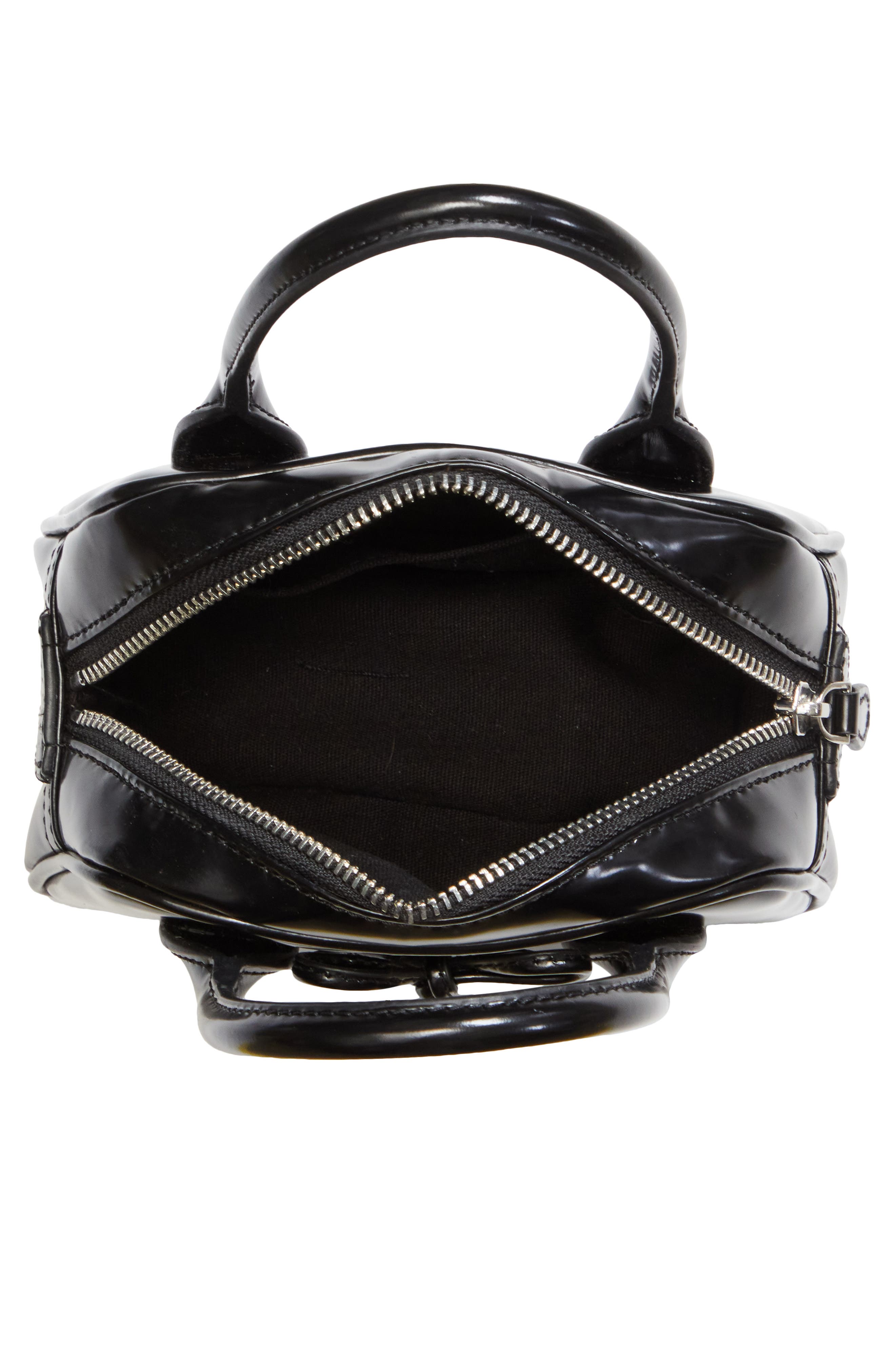 Sandy Liang Secure Leather Top Handle Bag, Alternate, color, 