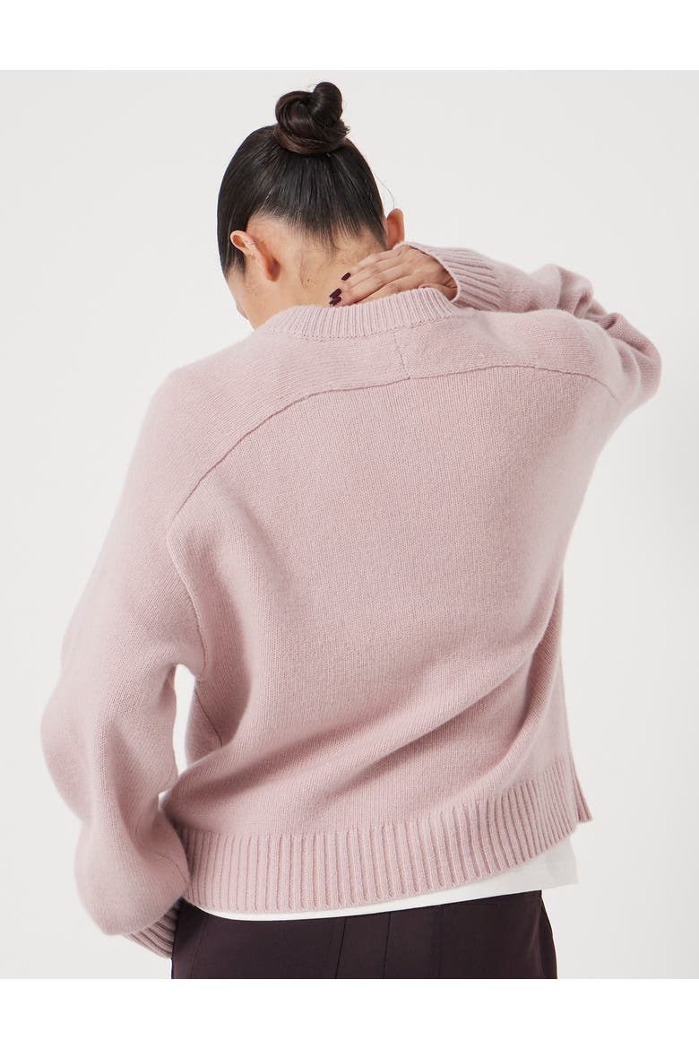 Nina Merino Wool Sweater, Alternate, color, Blush Pink