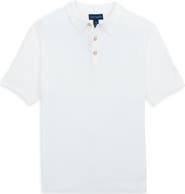Scott Barber Solid Bouclé Polo