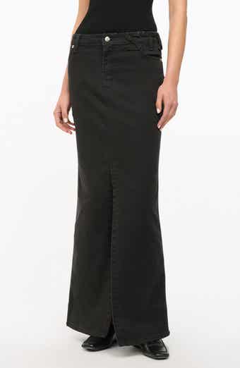 STAUD + Wrangler The Denim Maxi Skirt