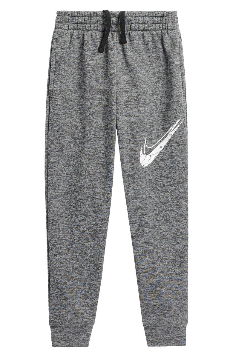 Nike Kids' Therma-FIT Joggers, Main, color, Black/ Smoke Grey/ White