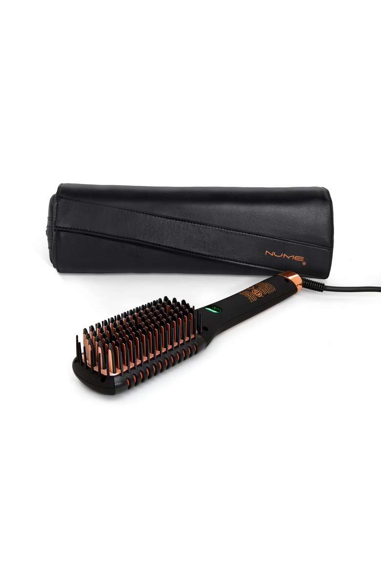 Straightening Heat Brush | Ionic Smoothing Brush, Main, color, Black