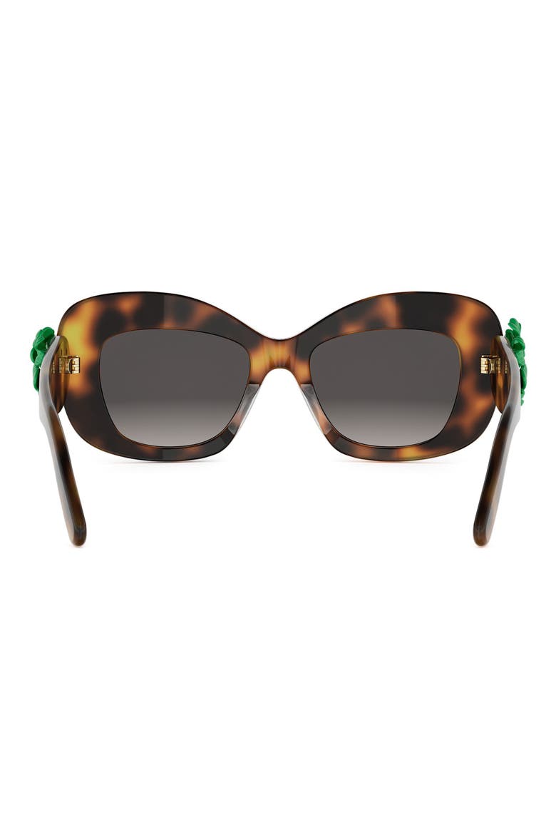 'Dior Clover S3I 51mm Gradient Butterfly Sunglasses, Alternate, color, BLONDE HAVANA / GRADIENT SMOKE