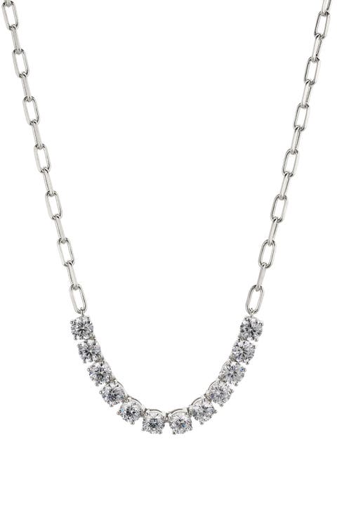 Zoe Cubic Zirconia Frontal Necklace