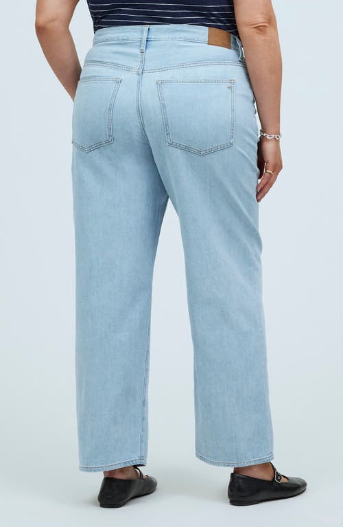 Madewell The Perfect Crop Wide Leg Jeans In Fitzgerald Wash