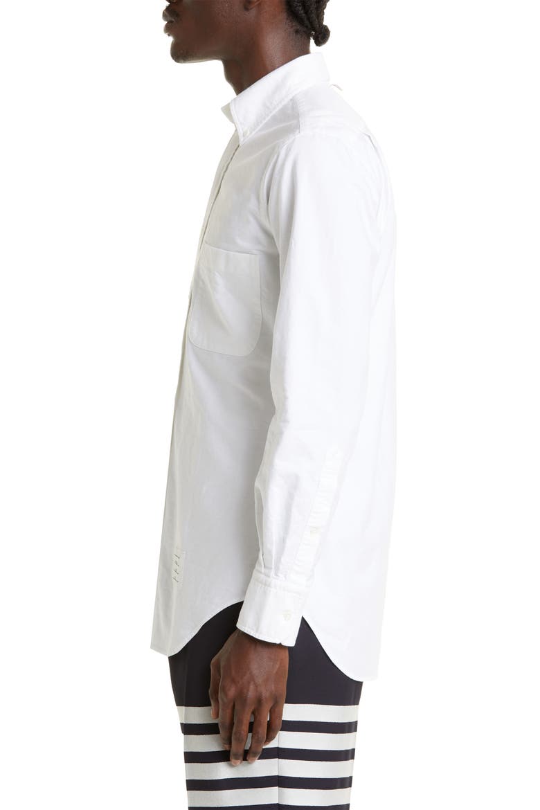 Cotton Button-Down Shirt, Alternate, color, WHITE
