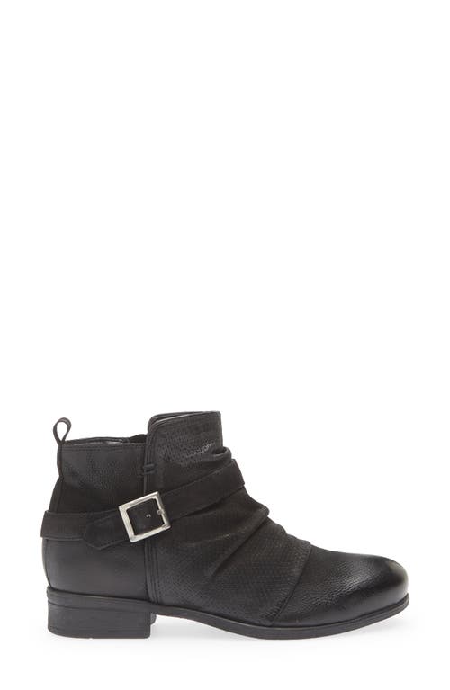 Miz Mooz Suzy Scrunch Leather Boot In Black