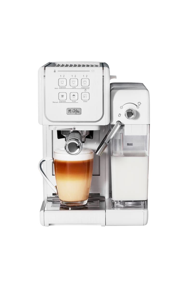 Mr. Coffee OneTouch CoffeeHouse Espresso, Cappuccino, and Latte Maker, Main, color, White